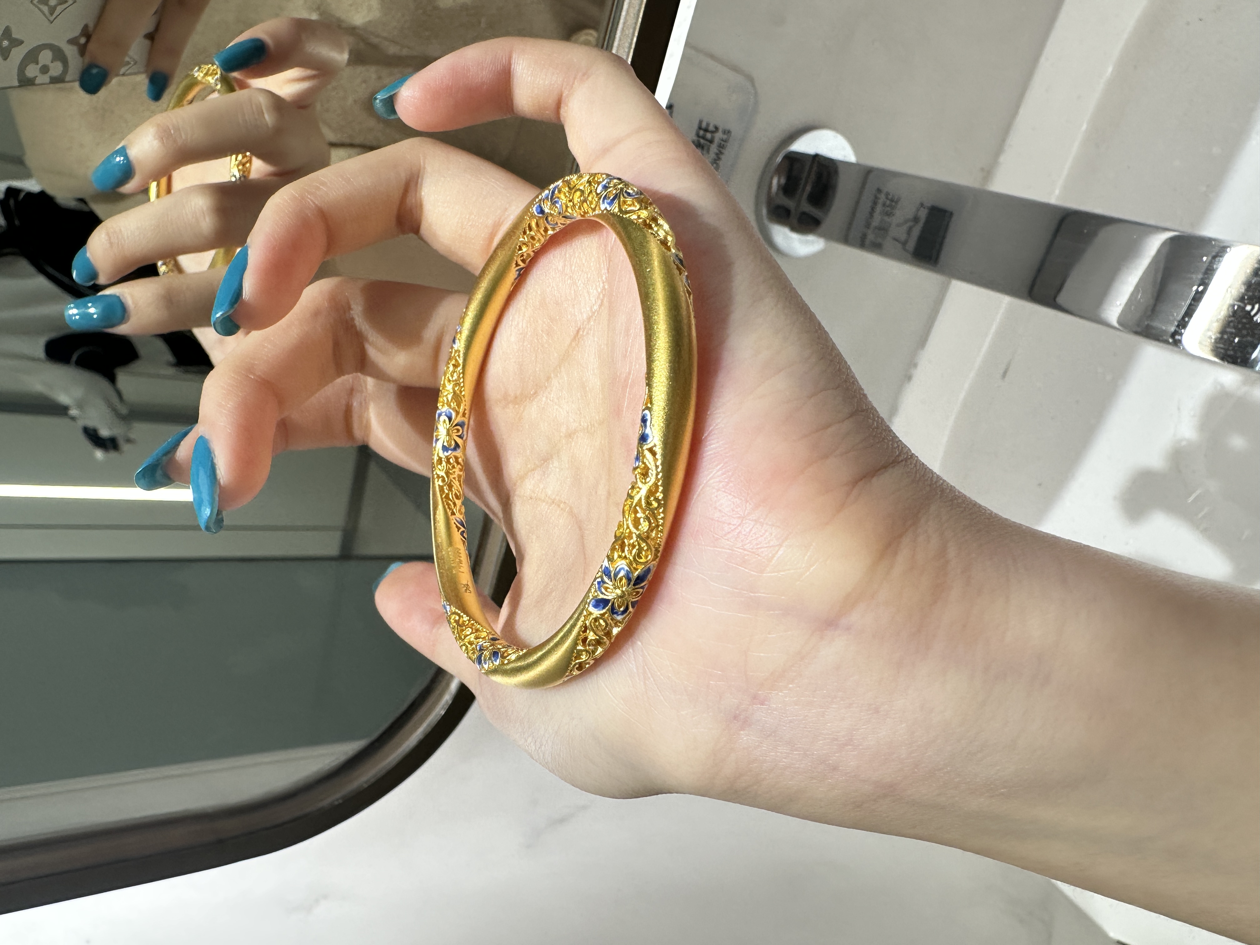 足银手镯 【生家青花瓷手镯】2025女款时尚传承精美素款