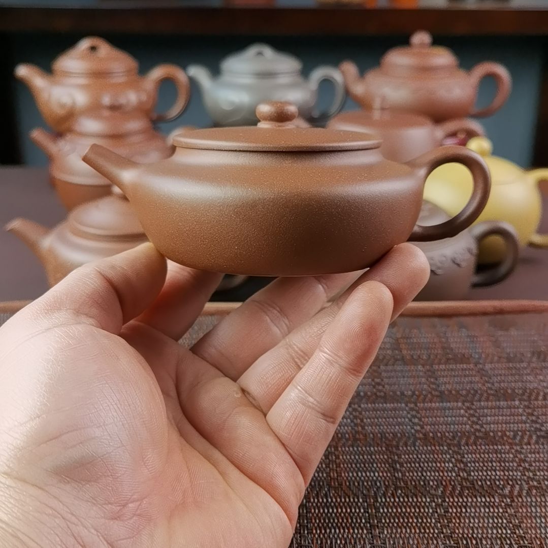 紫砂茶壶底槽清扁晨180CC