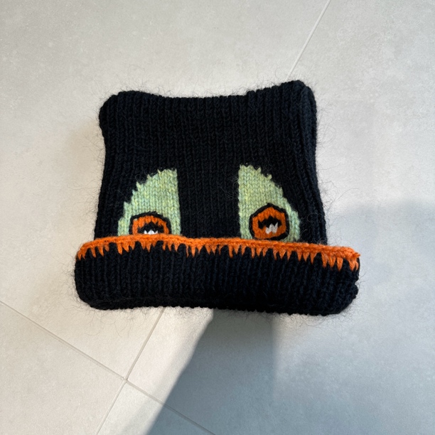 可爱搞怪毛线帽子女秋冬季保暖护耳卡通包头帽男防风针织帽子