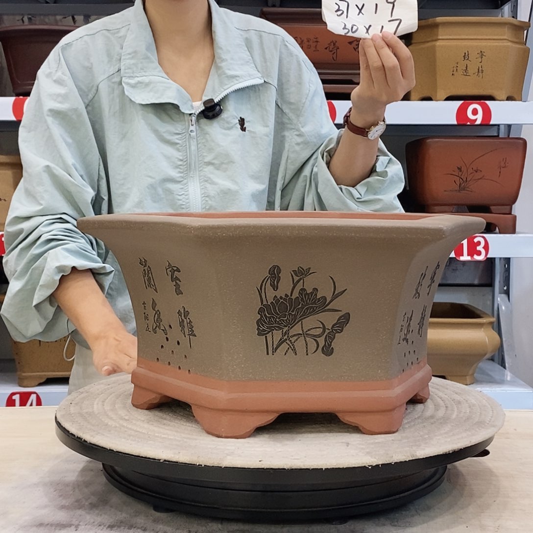 紫砂花盆紫砂花盆