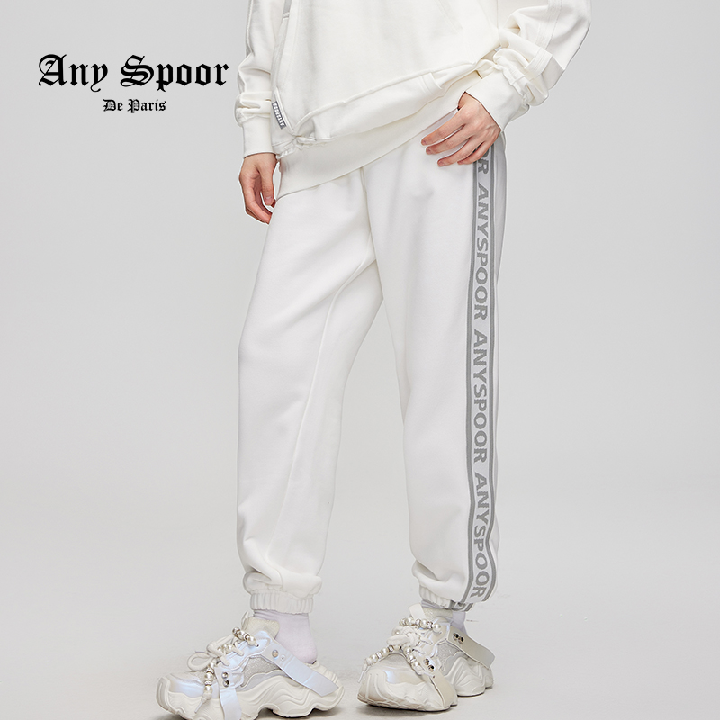 【ANY SPOOR】时尚春秋显瘦高腰直筒外穿长裤83D167