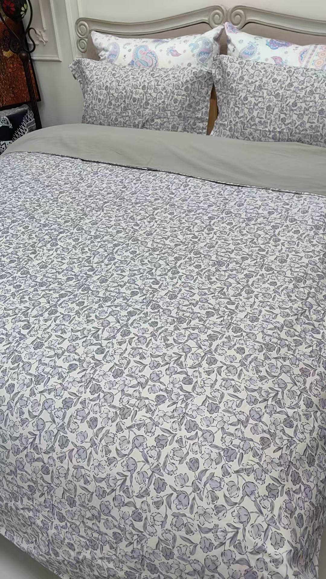 【花戒指】定制！纯棉细磨绒单品被罩-伊莱亚