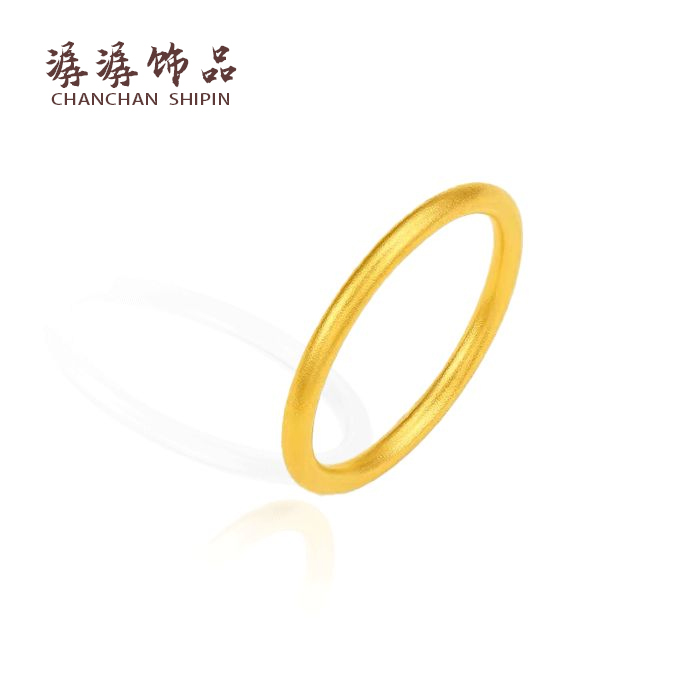 铜合金戒指 【素圈戒指】古法经典中式圆戒饰品七夕情侣首饰