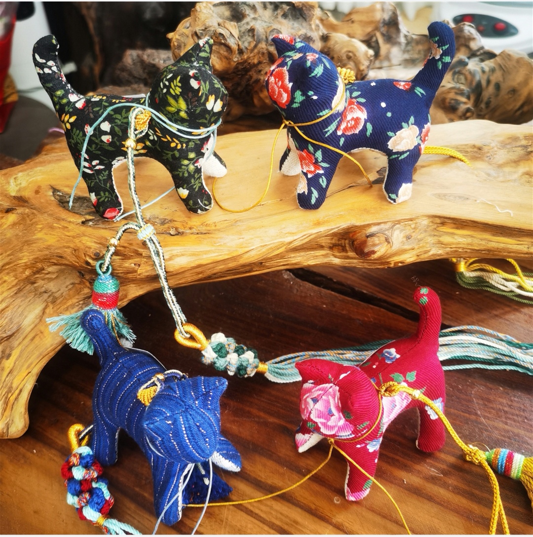 杨老师布艺  猫挂件