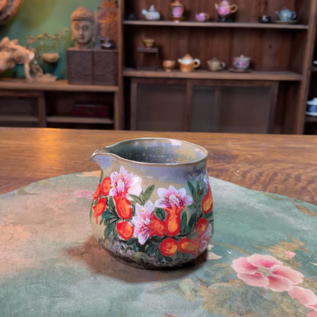 柴烧纯手工手绘陶瓷