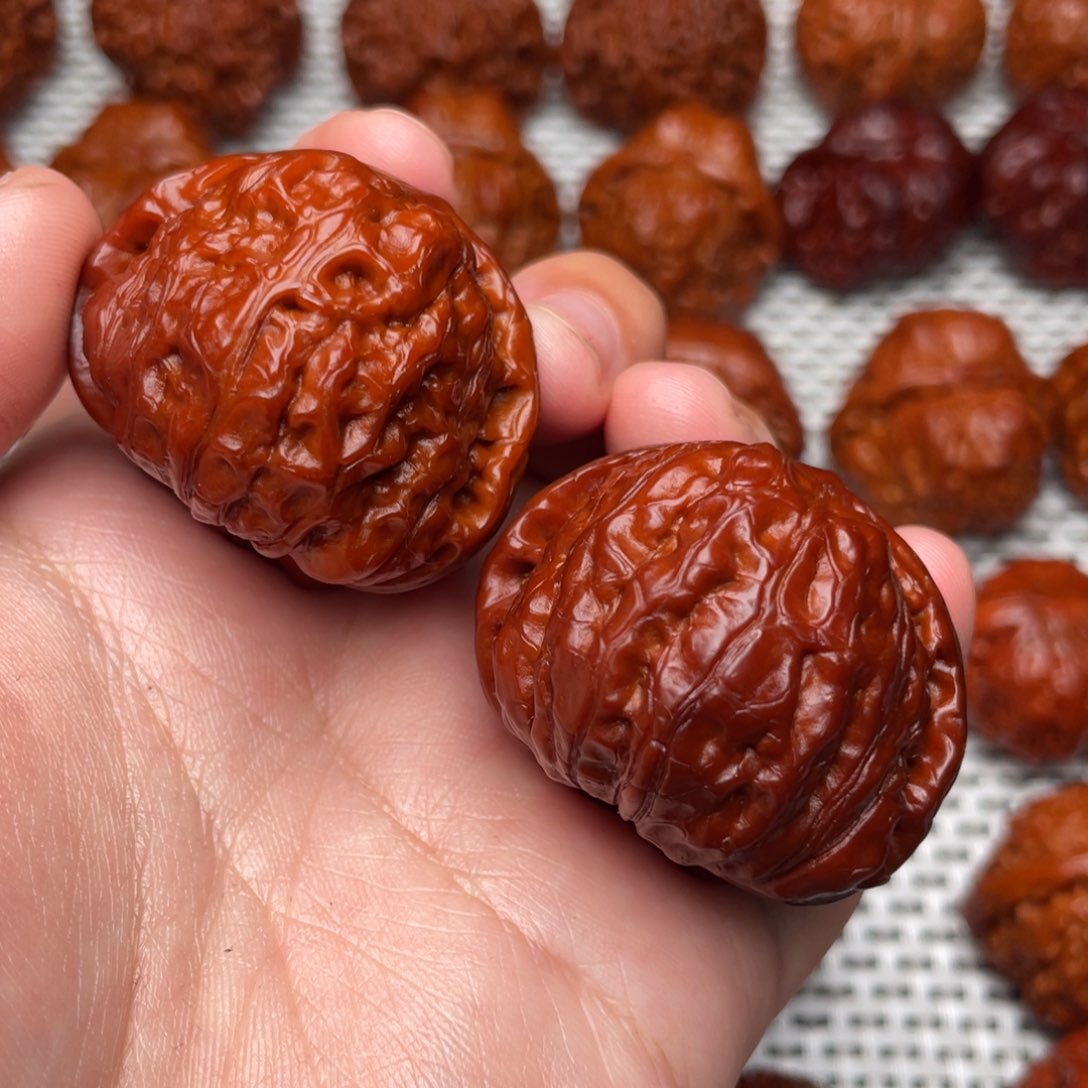 桃核吊坠文玩核桃 手把件 南瓜墩 40