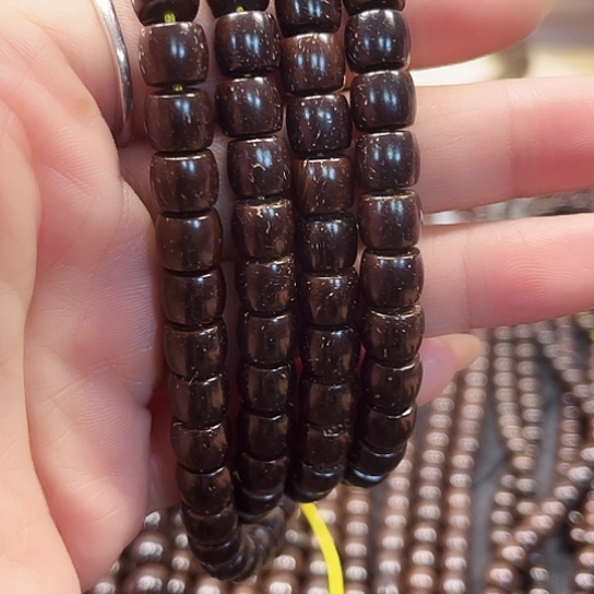 独***士手串/手链非洲檀香印尼原生态精工8✖️7直切108长串