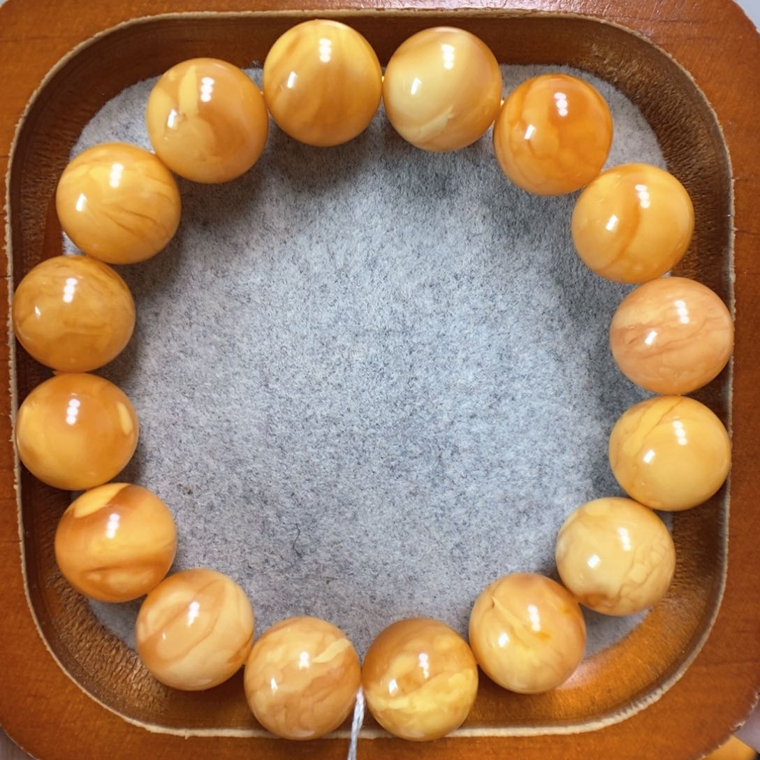 未镶嵌蜜蜡手串蜜蜡手串