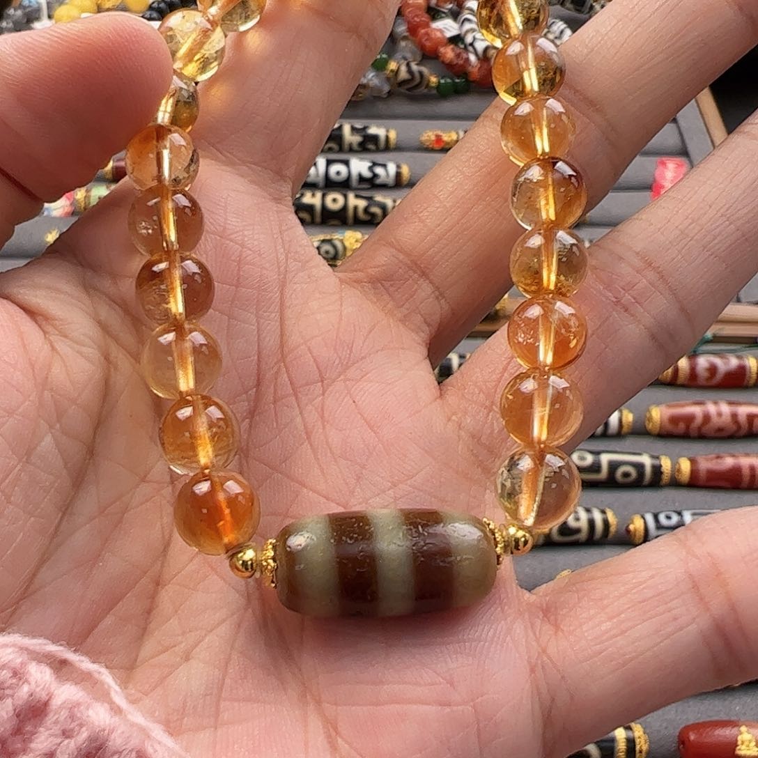 【闪购商品】玛瑙颈饰18K金镶嵌一个