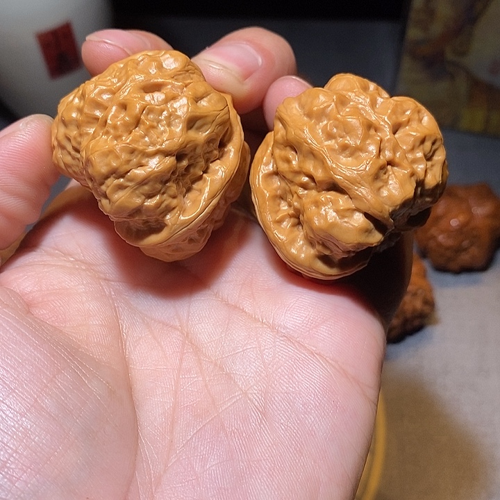 文玩核桃把件全品无修48尺怀柔蛤蟆头