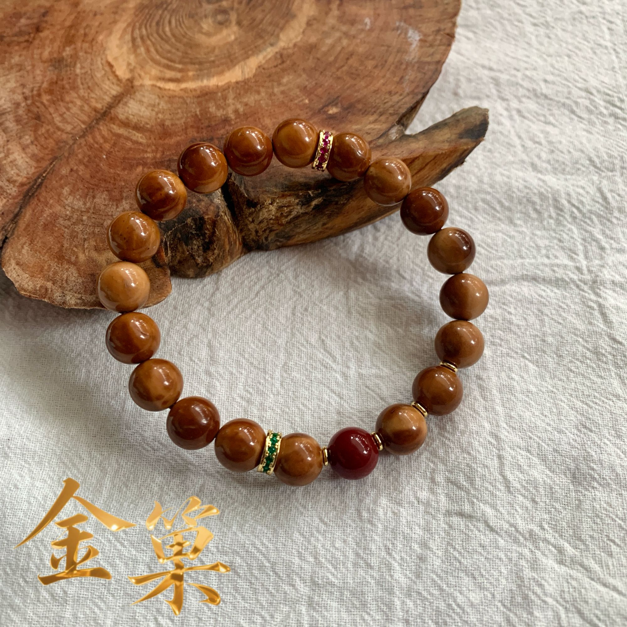 【载物】卡10老油料库克精挑库克菩提光珠文玩手串紫金高油高密