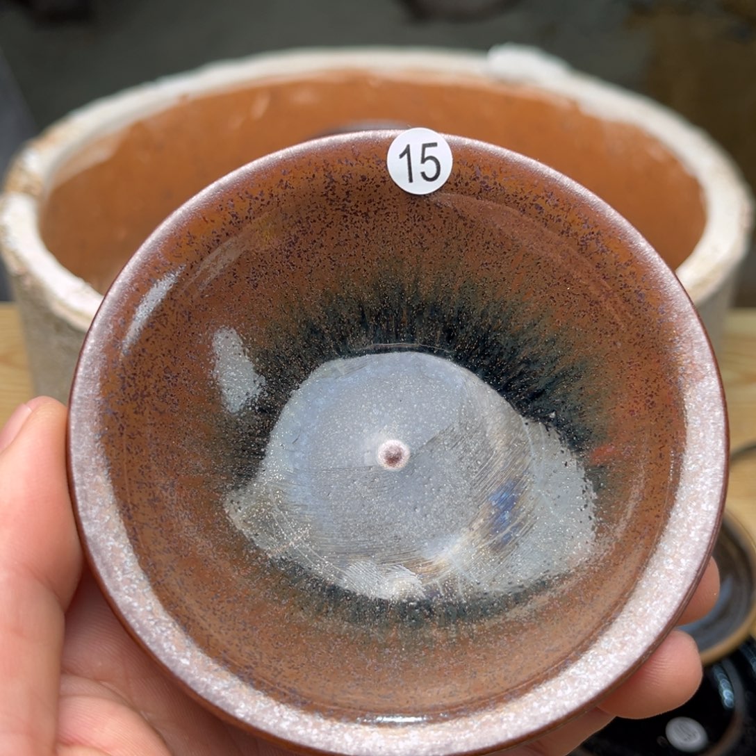 茶盏义兴龙窑柴烧微瑕