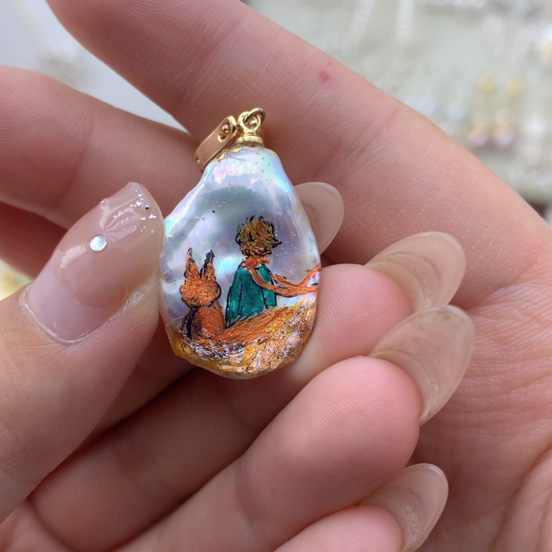 吊坠(不含链)淡水珍珠合金