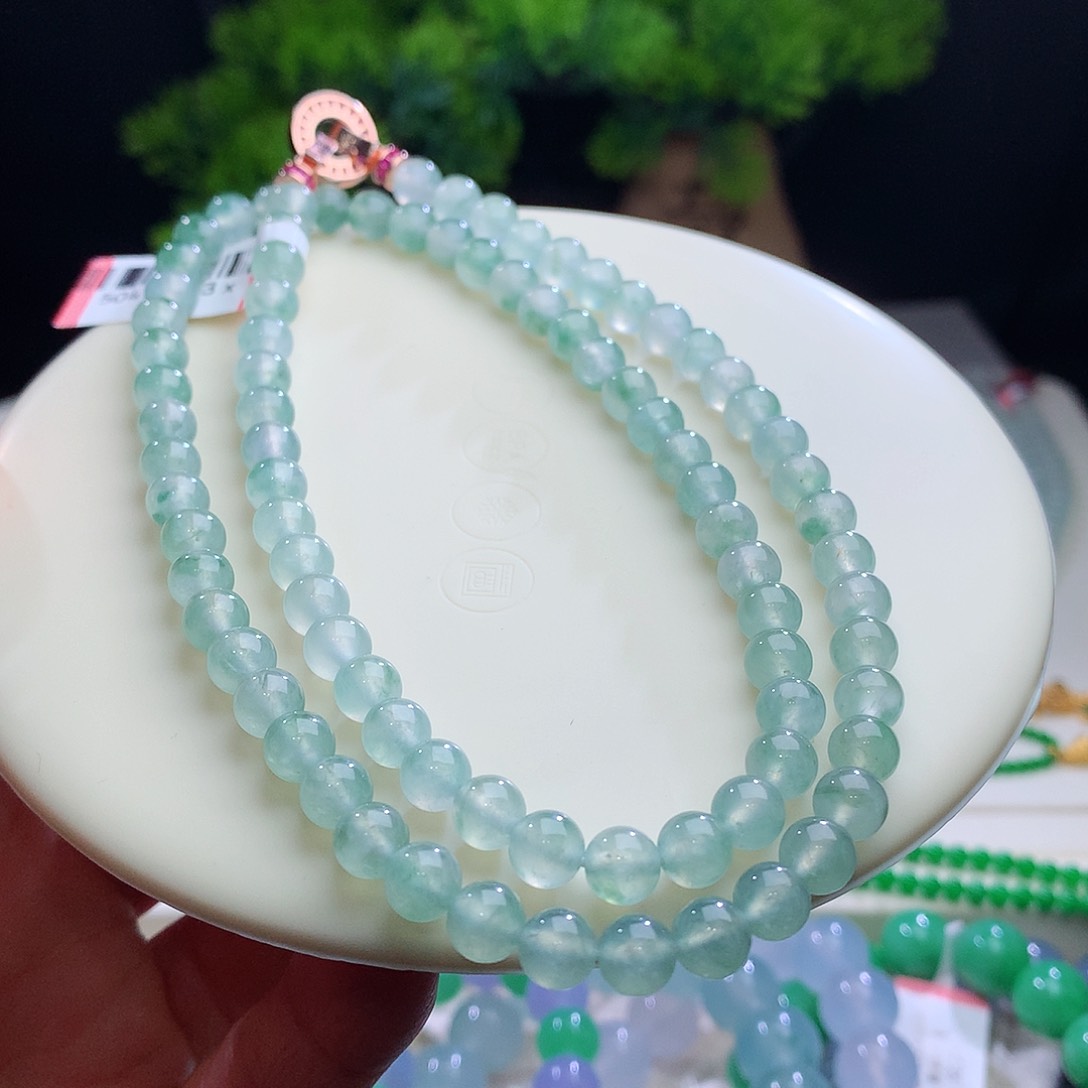 项链未镶嵌翡翠卡6mm