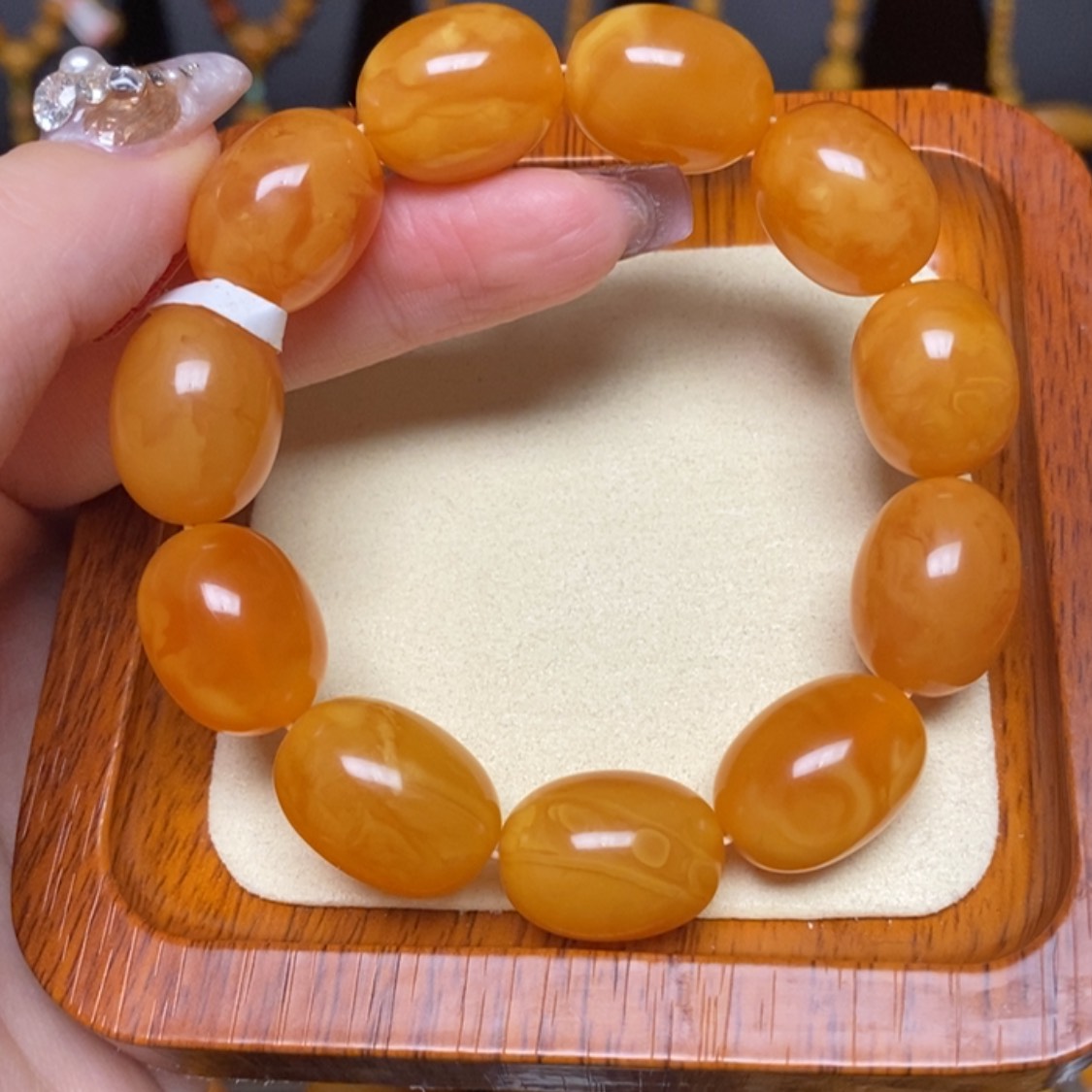 【闪购商品】蜜蜡手链未镶嵌手串