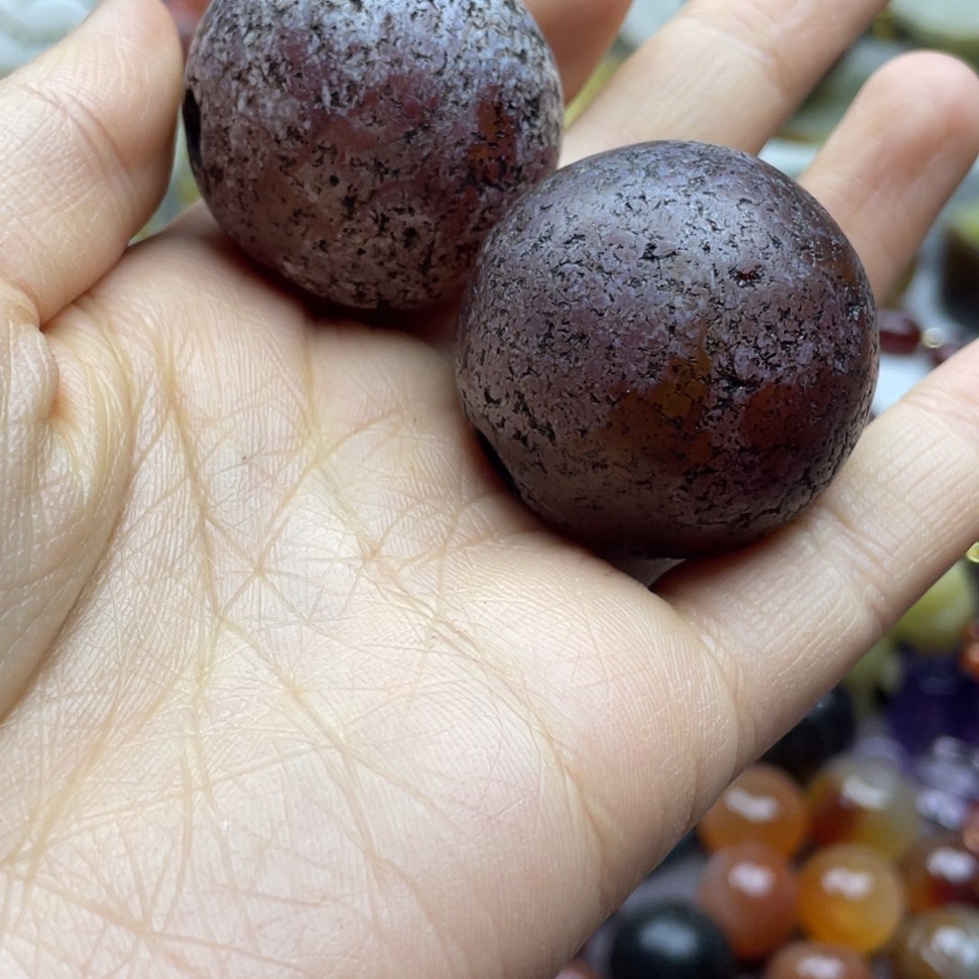 玛瑙/玉髓未镶嵌颈饰春***频马蹄纹珠子