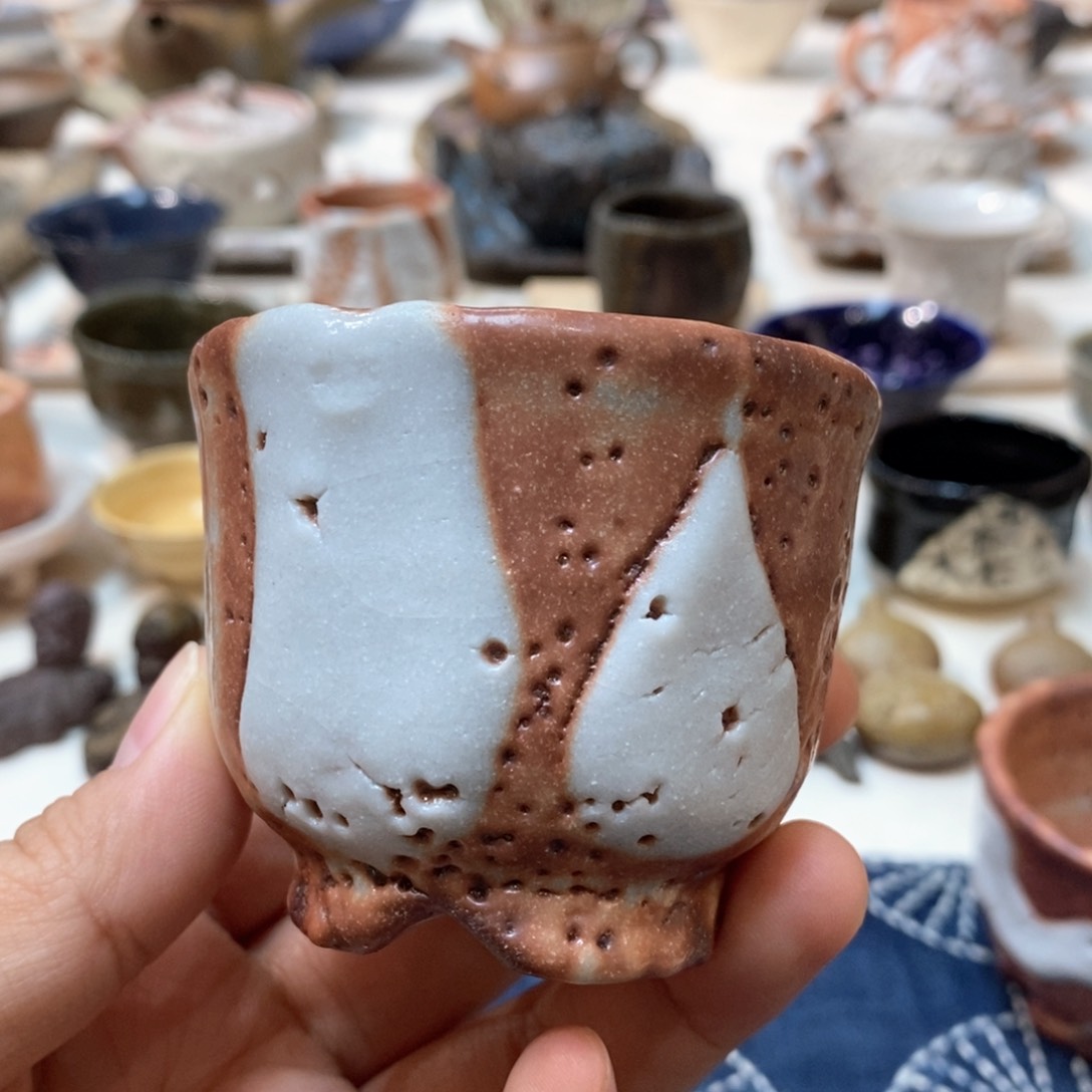 柴烧侘寂粗陶茶具