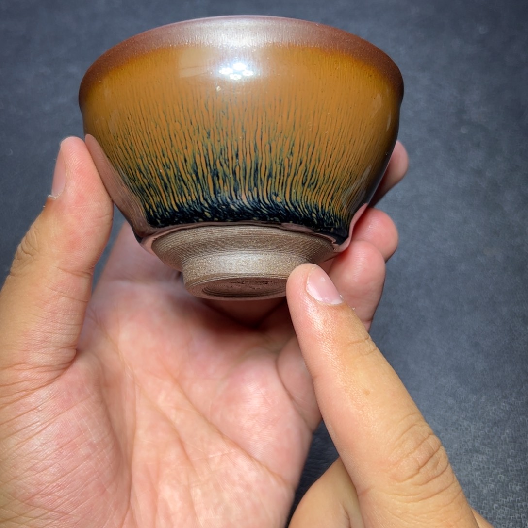 茶盏兔毫建窑建盏主人杯