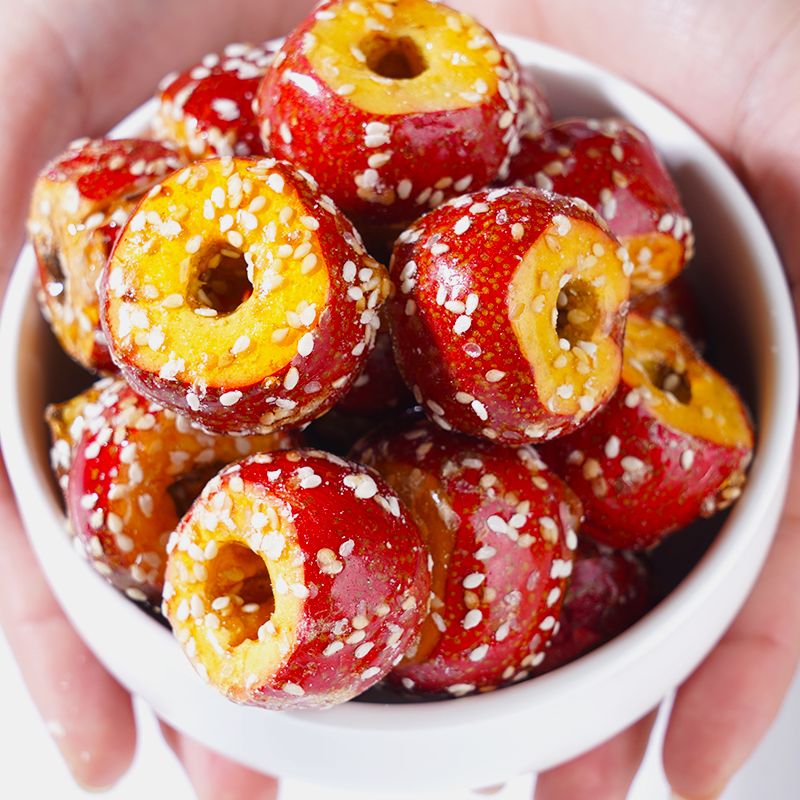 山西特产冻干冰糖葫芦整颗空心山楂原果风味网红小零食无核FD冻干