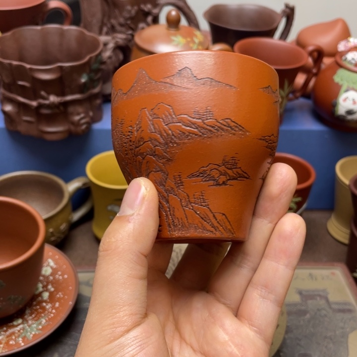 紫砂茶杯紫砂主人杯