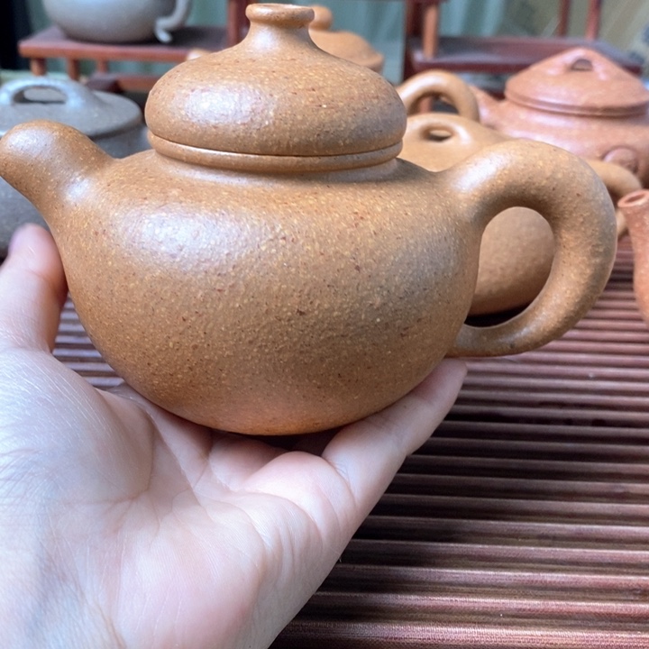 茶壶紫砂黄段壶玉