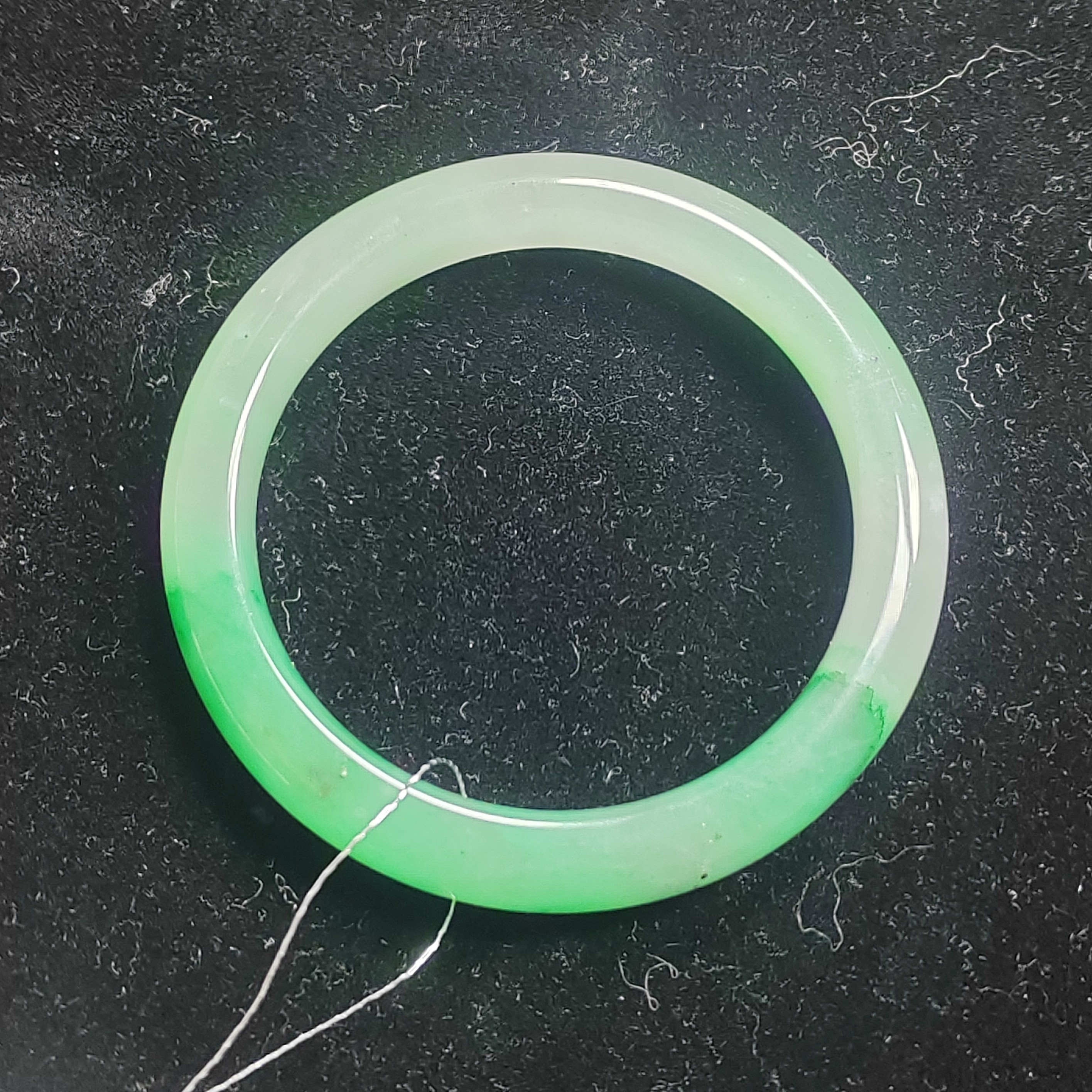 非洲翠冰飘花手镯天然玉石独龙玉A货玉镯（多样性发货 拍一发一）