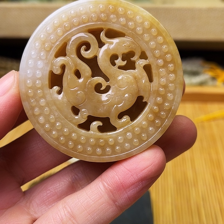 和田玉未镶嵌吊坠(不含链)
