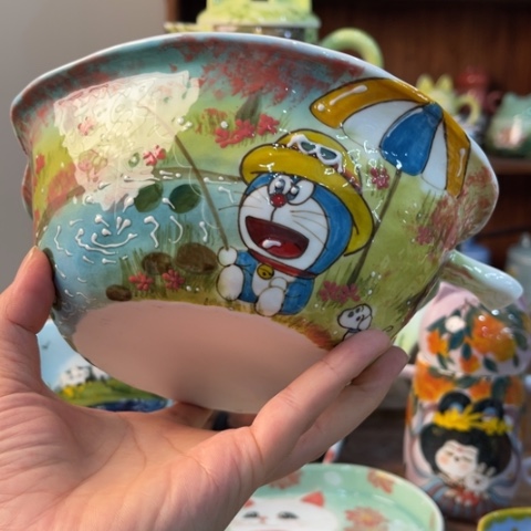 炉景德镇釉下手绘陶瓷 
