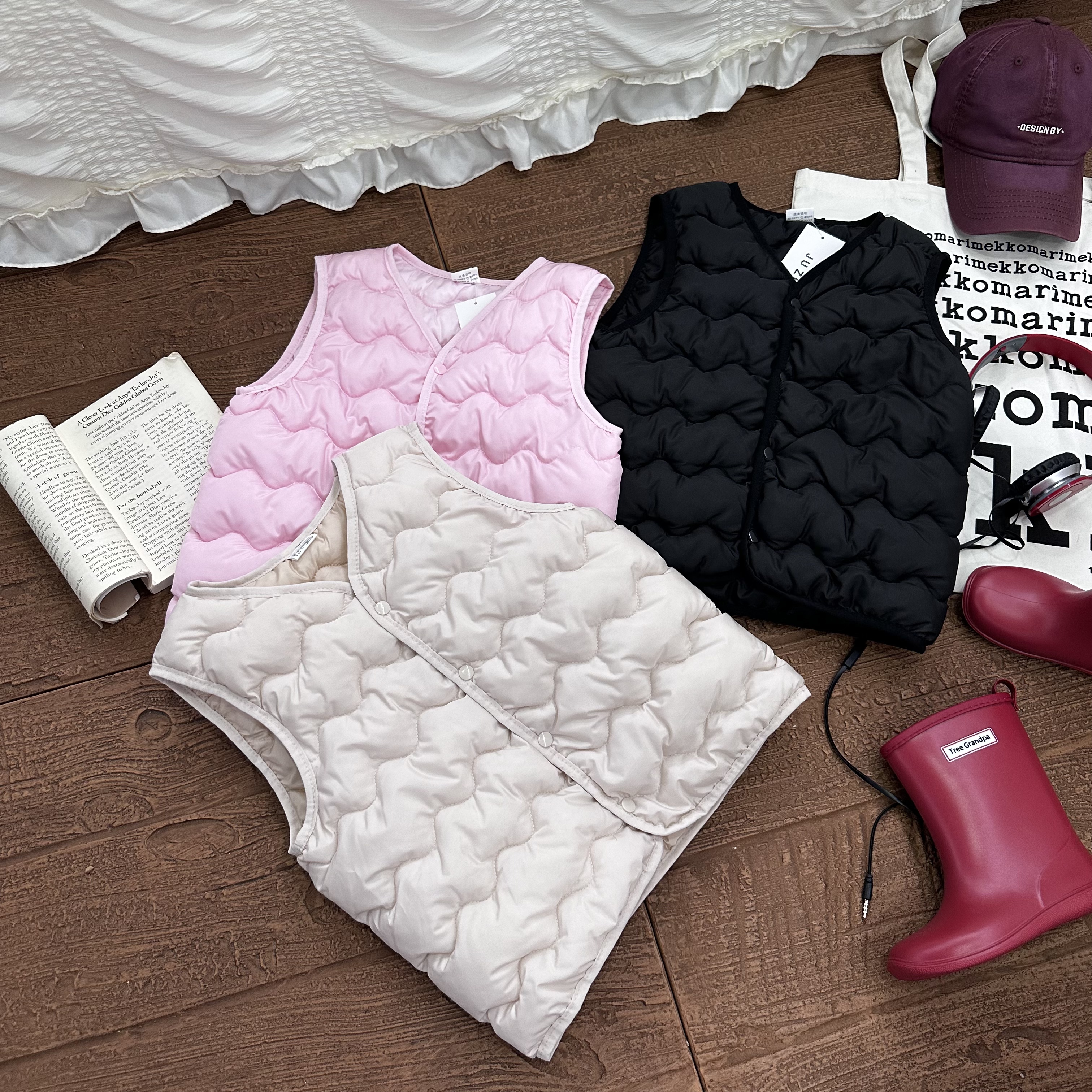 【反季】儿童保暖坎肩马夹棉春秋新款韩系糖果色男女童百搭保暖马甲