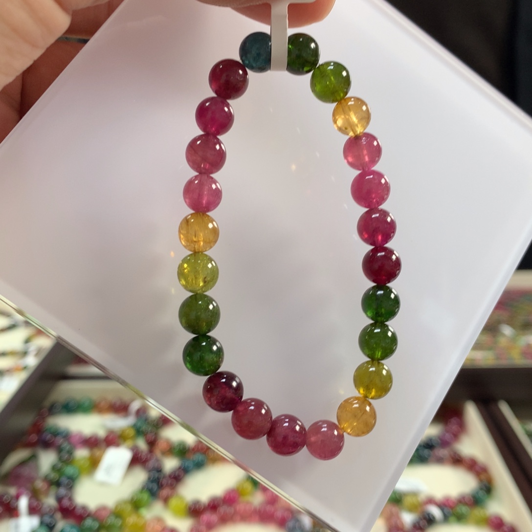 手链碧玺未镶嵌7.9左右