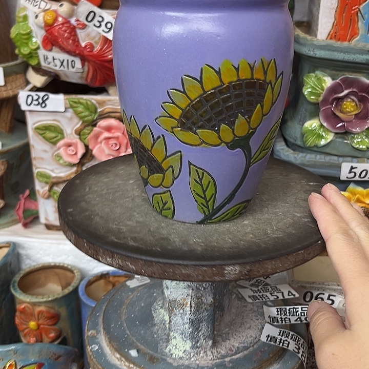 粗陶材质多肉花盆