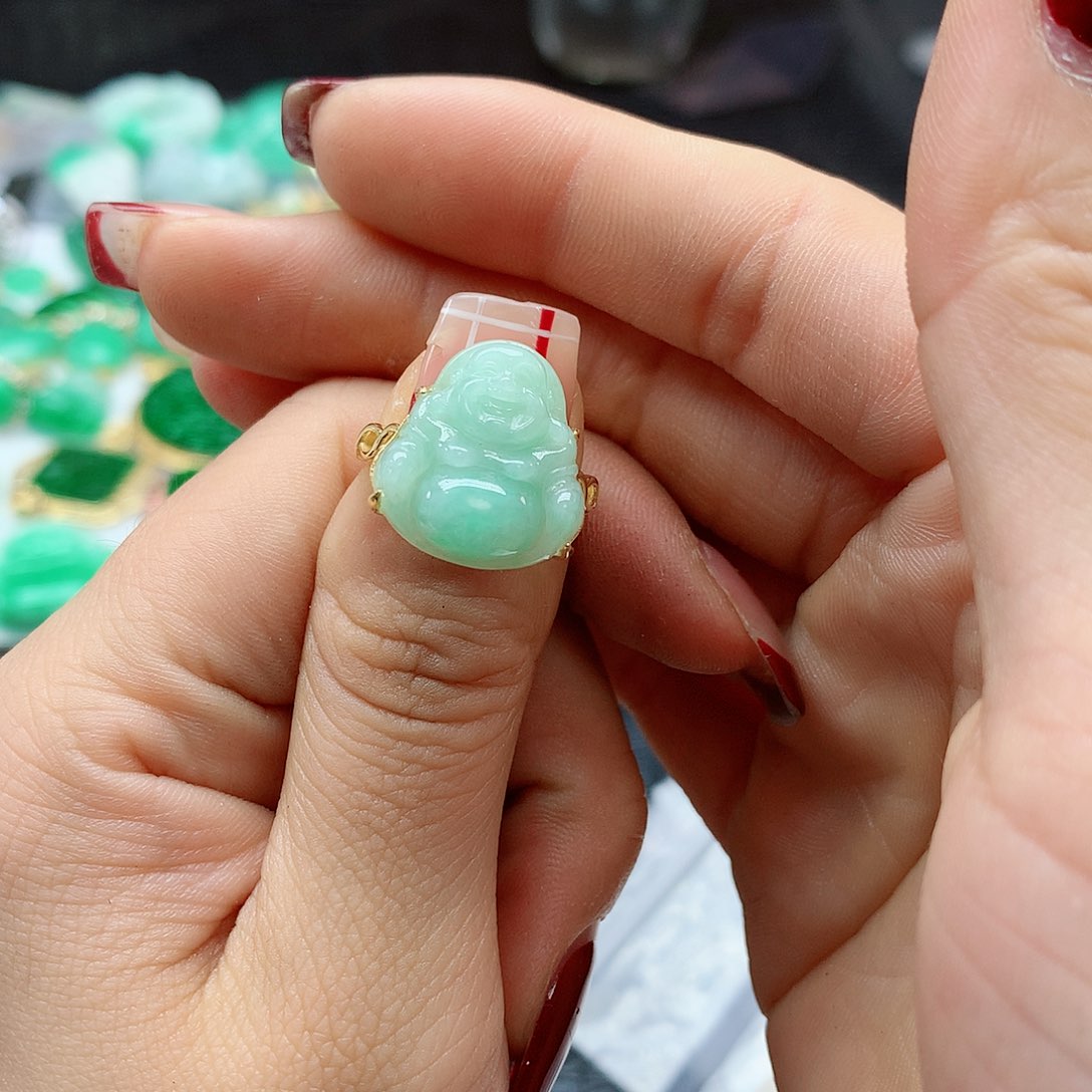 【闪购商品】翡翠戒指银S925镶嵌，