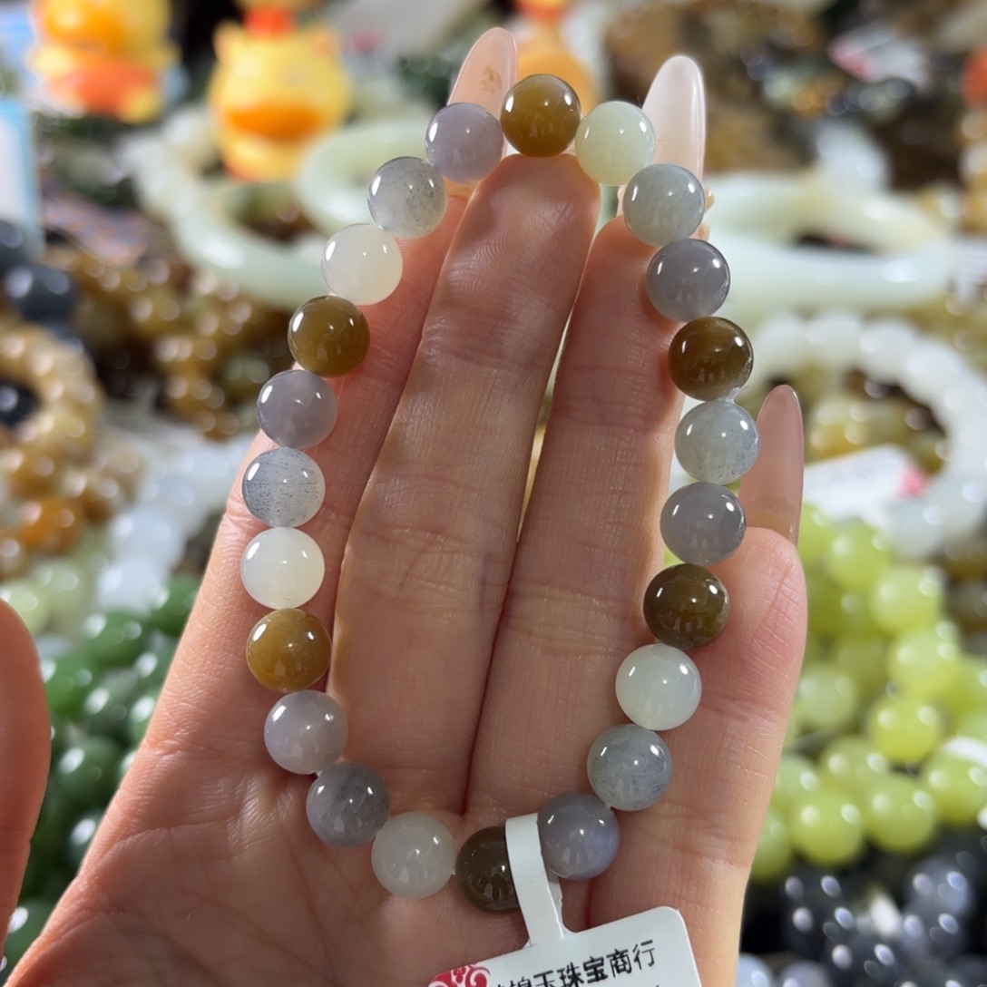 和田玉未镶嵌手串239