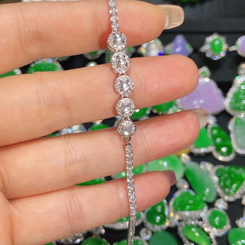 【闪购商品】翡翠手链未镶嵌天然翡翠