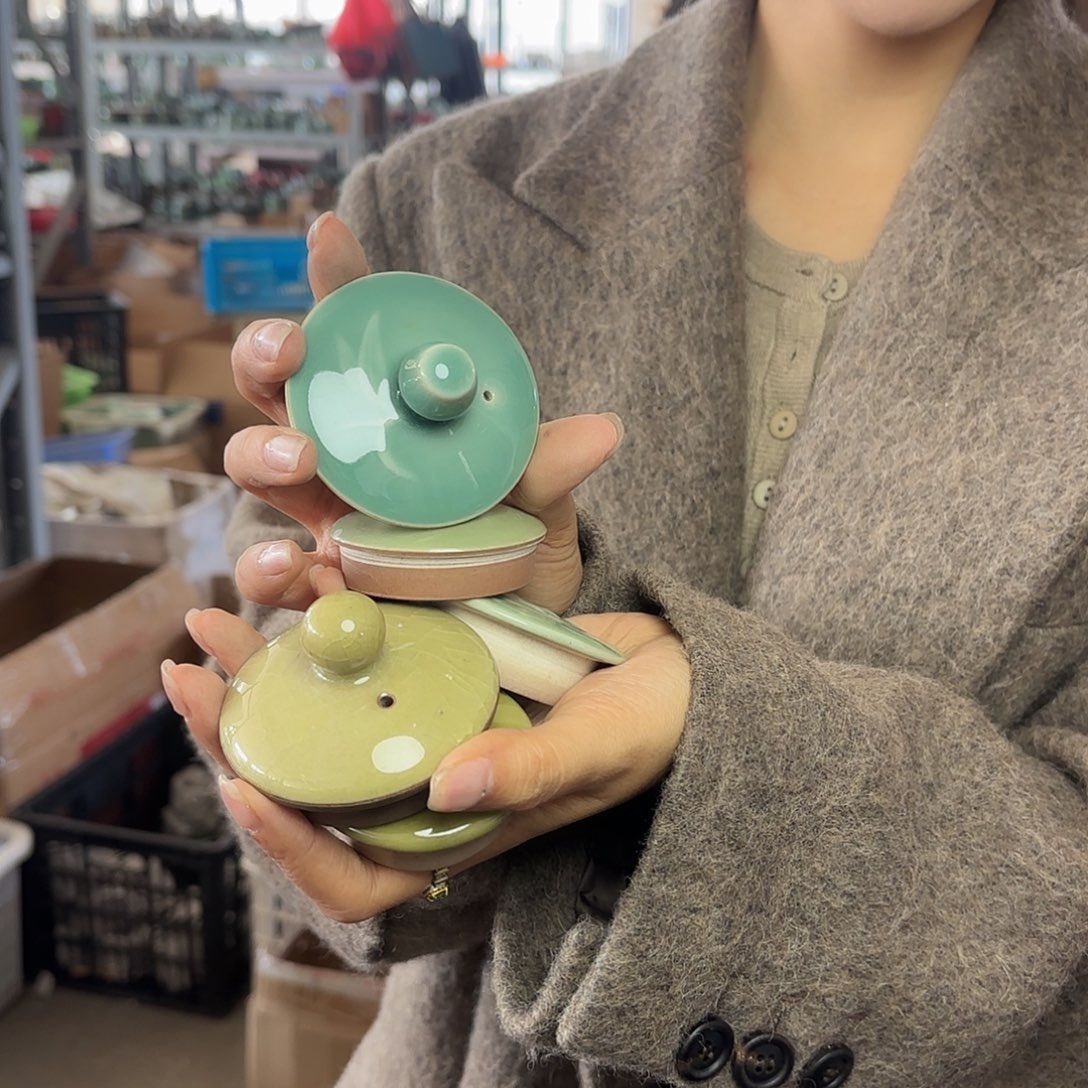 龙泉云间青瓷小米茶器