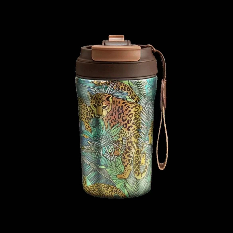 venturestar纯钛咖啡杯大容量手提国潮风真空防摔情侣创意咖啡杯