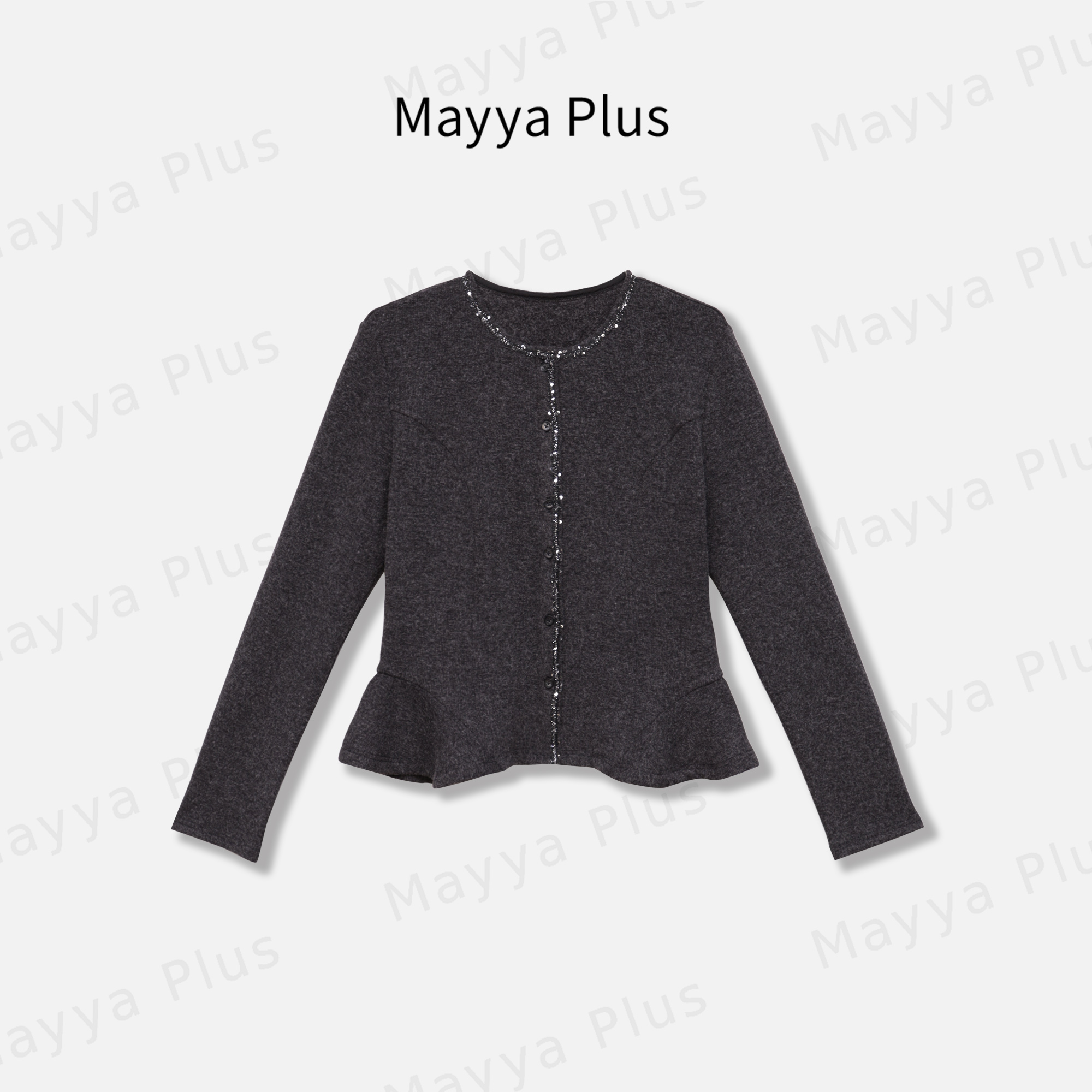 【罗曼蒂克】气质显瘦流光风针织上衣女32546570