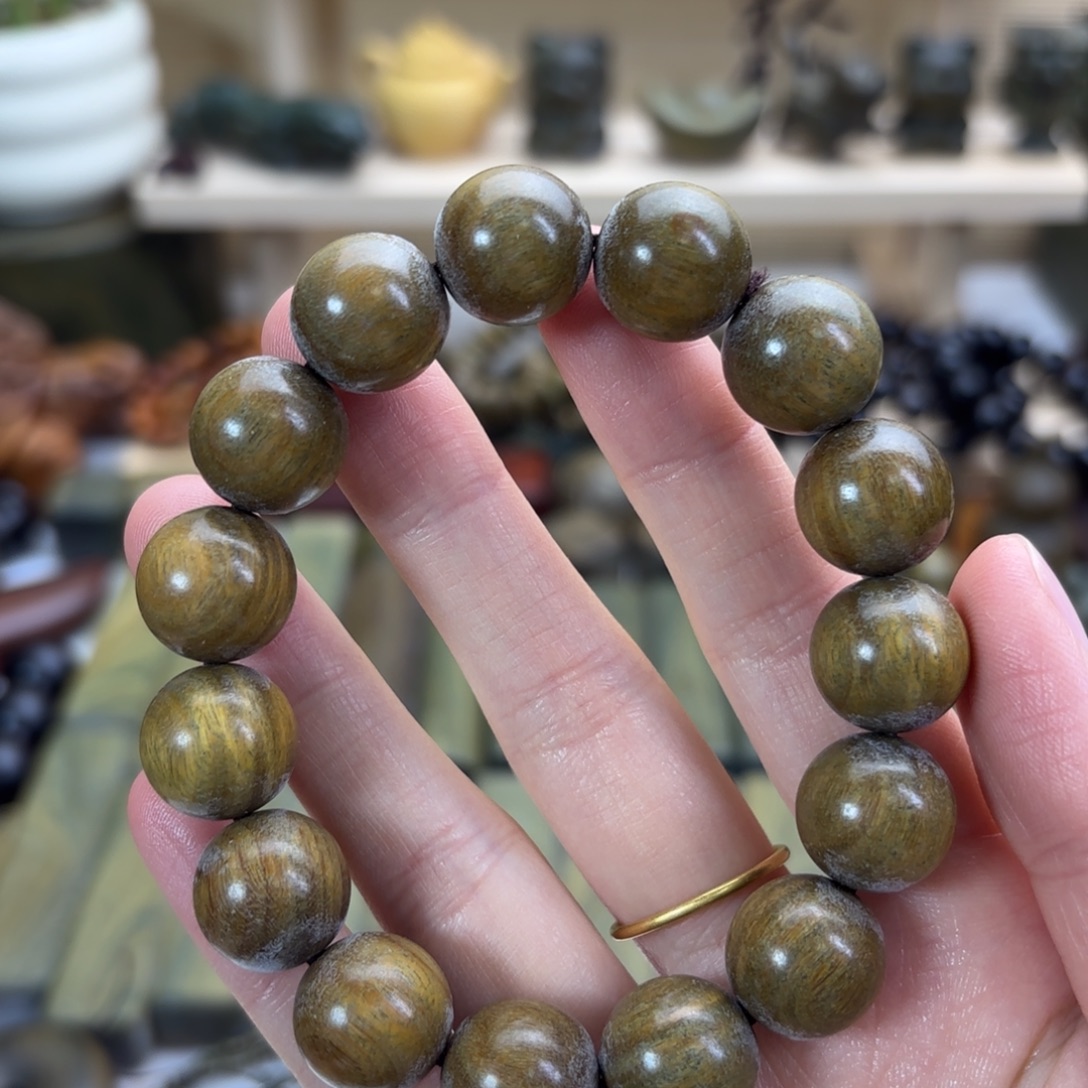 木绿檀1.5圆珠单圈