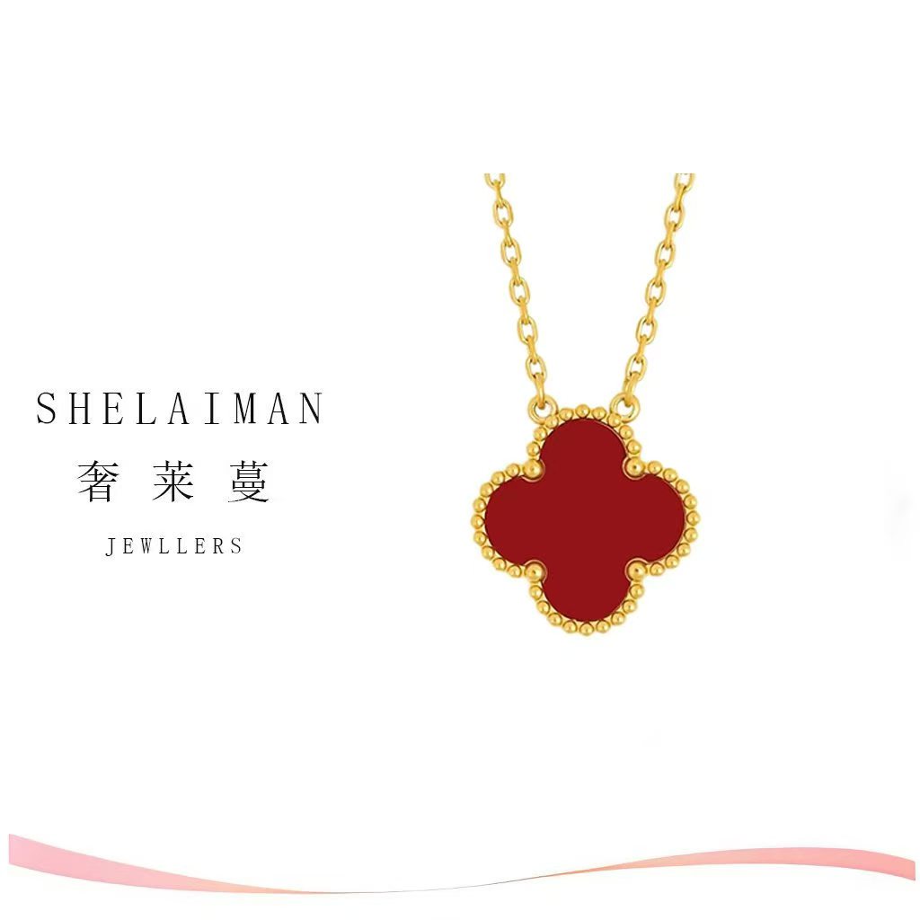 莱蔓/SHELAIMAN  八色四叶时尚百搭经典项链Q01