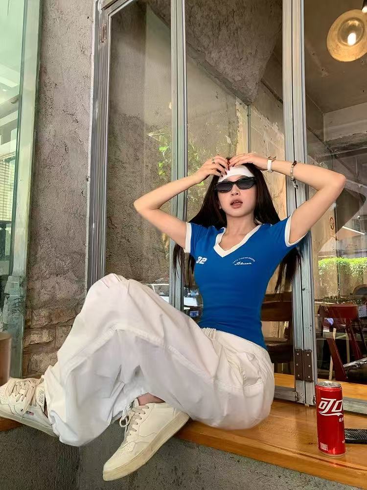麻绳自由腰  白色阔腿裤