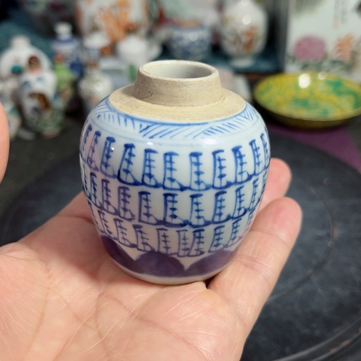 紫砂茶叶罐青花8888888888888