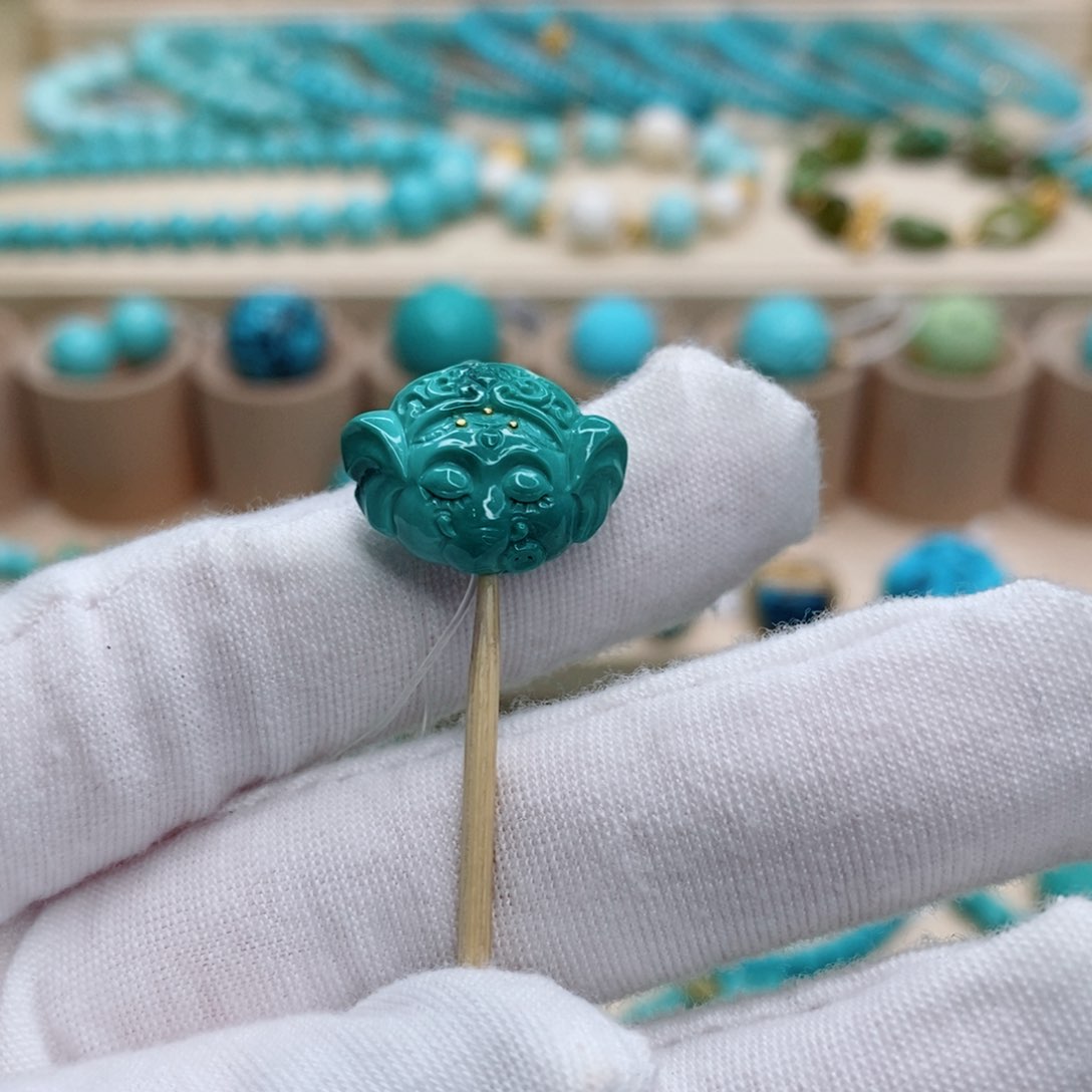 绿松石珠宝奇石未镶嵌