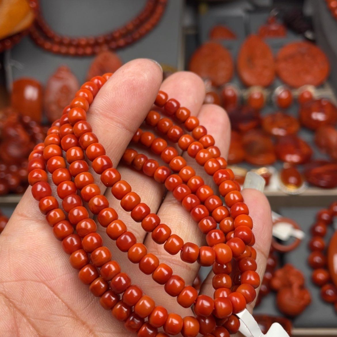 【闪购商品】南红玛瑙珠宝奇石未镶嵌多圈5