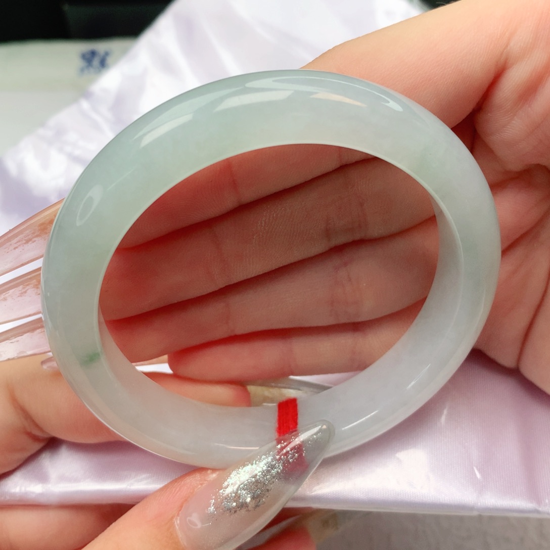 未镶嵌手镯翡翠正圈56