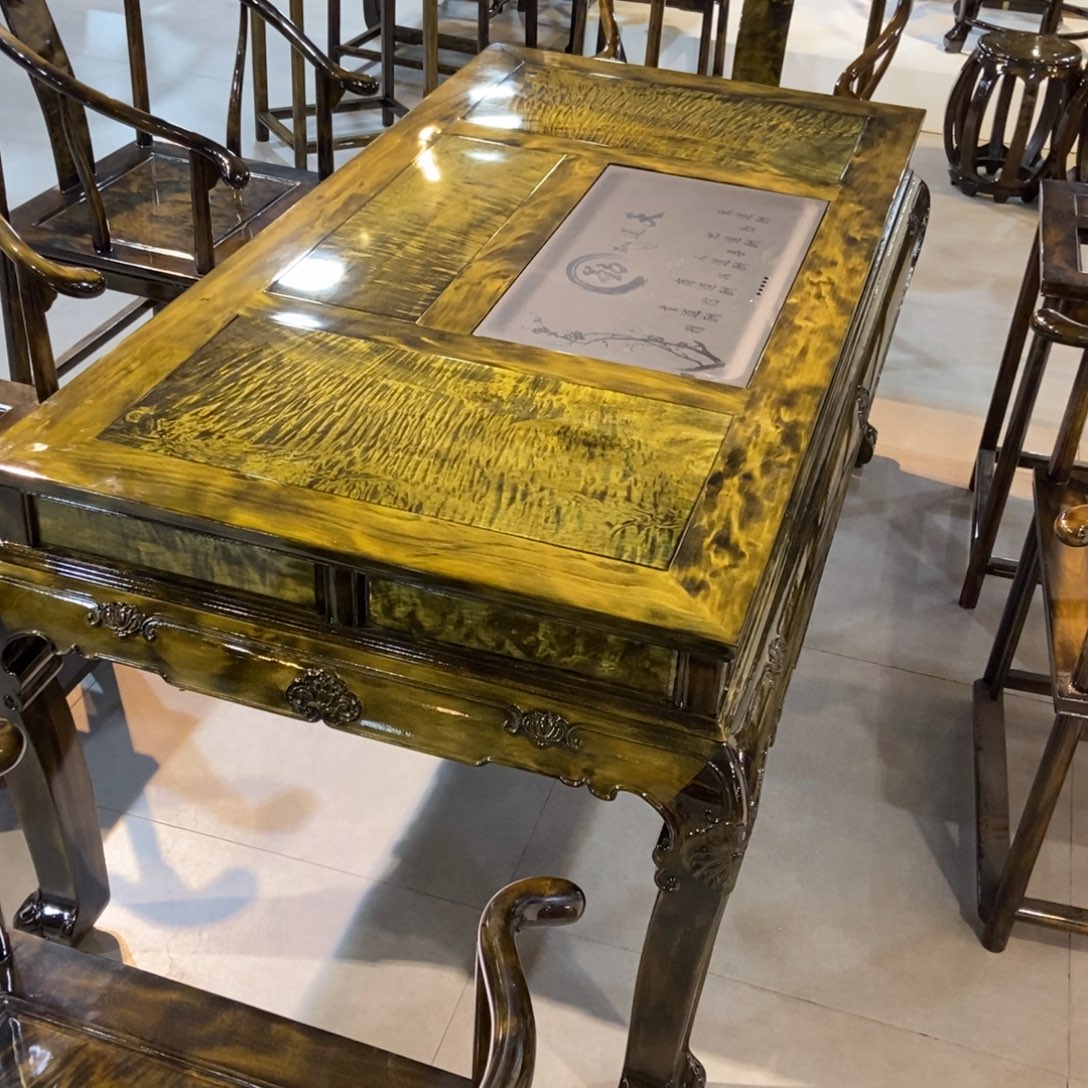 楠木1.8米湿泡茶桌七件套