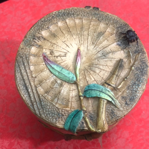 乾隆仿生瓷印泥盒