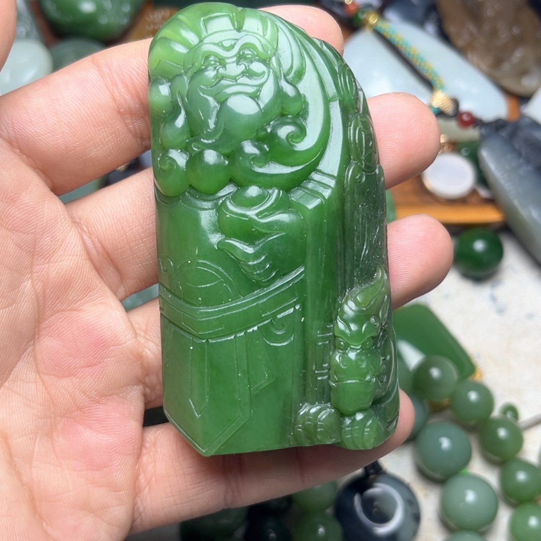 和田玉把件未镶嵌旭**升