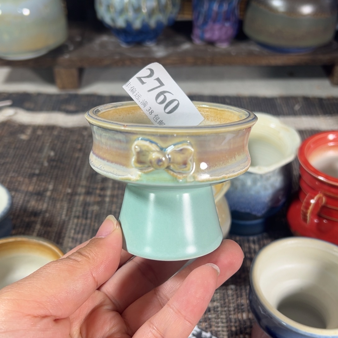 红陶景德镇手工花盆