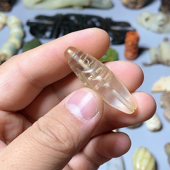 和田玉未镶嵌颈饰84