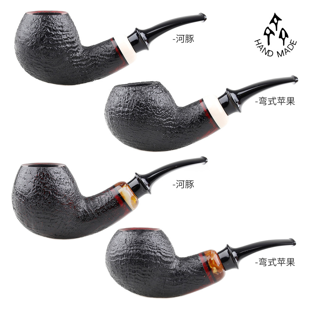 齐工作室运动烟斗手工石楠木小号自由式男士入门级专用黑色喷砂